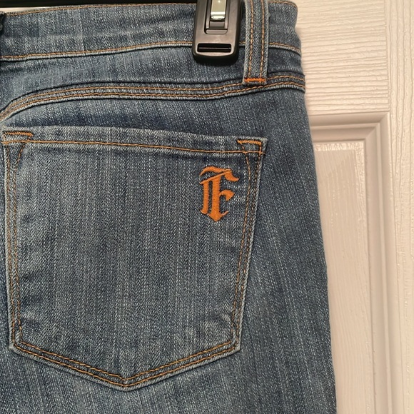 Flying Monkey Denim Blue Jeans with Bell Bottoms Flare Wide Legs - Picture 7 of 17